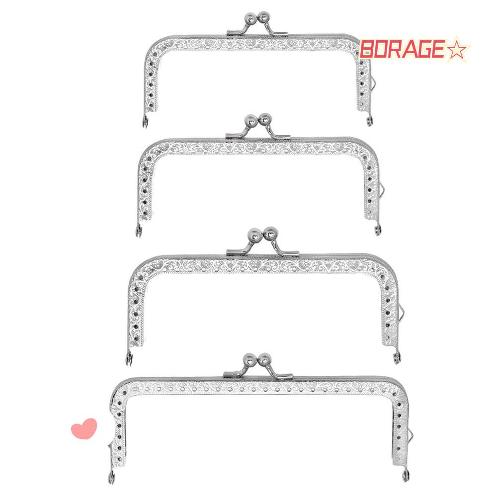 Khung Khóa Túi Xách Họa Tiết Kiss Phong Cách Vintage