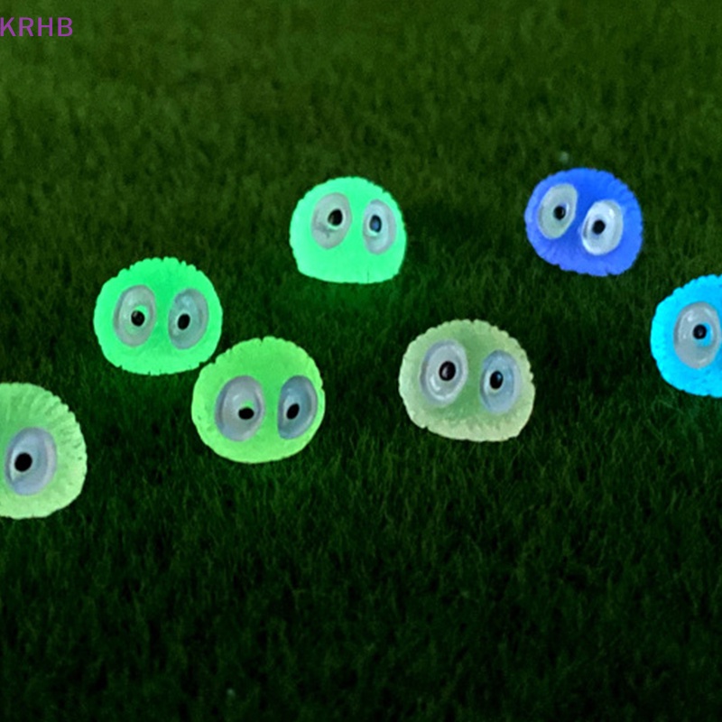 Set 10 Phụ Kiện Trang Trí Tiểu Cảnh Bằng Nhựa Phát Quang DIY Mới