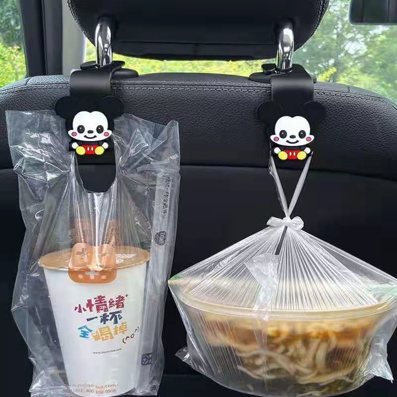 Móc Treo Đồ Gắn Sau Ghế Xe Hơi Kiểu Hoạt Hình Tiện Dụng