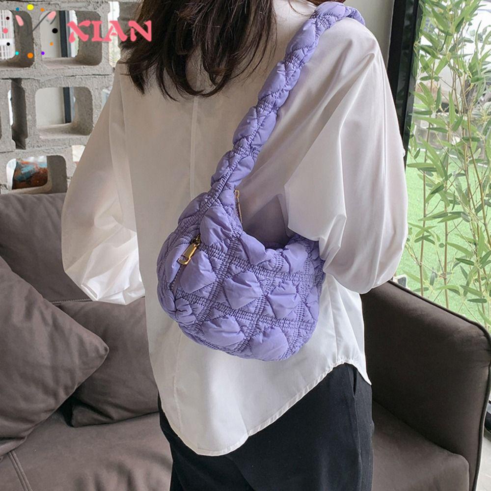 Túi Xách Đeo Vai Hình Đám Mây Nhồi Bông Thời Trang Sành Điệu