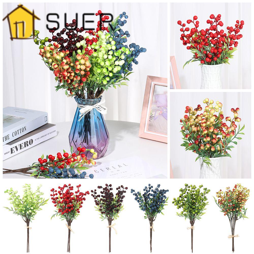 Bộ 6 Quả Mọng Xốp Dùng Trang Trí Phòng Chụp Ảnh|Bó Hoa Giả Xinh Xắn Trang Trí Nội Thất