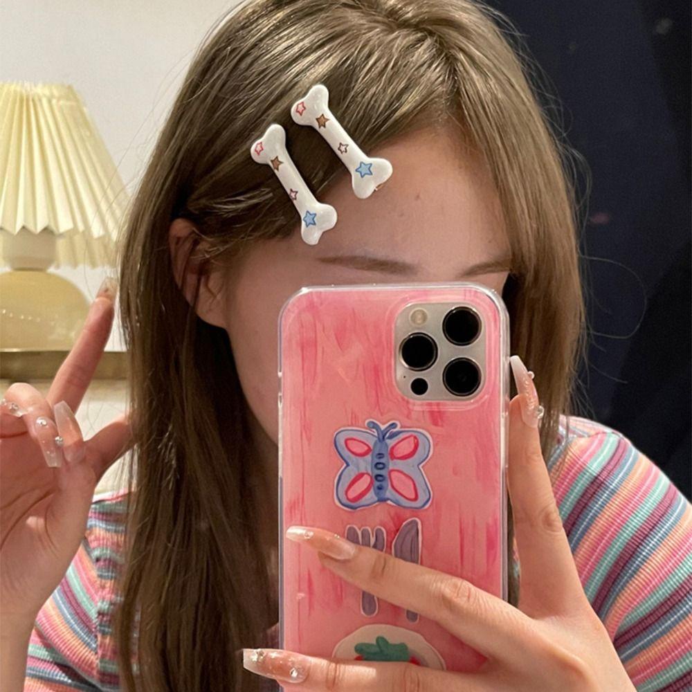 Kẹp Tóc Hình Ngôi Sao Năm Cánh Nhiều Màu Sắc Ngọt Ngào Thời Trang Phong Cách Hàn Quốc Cho Nữ