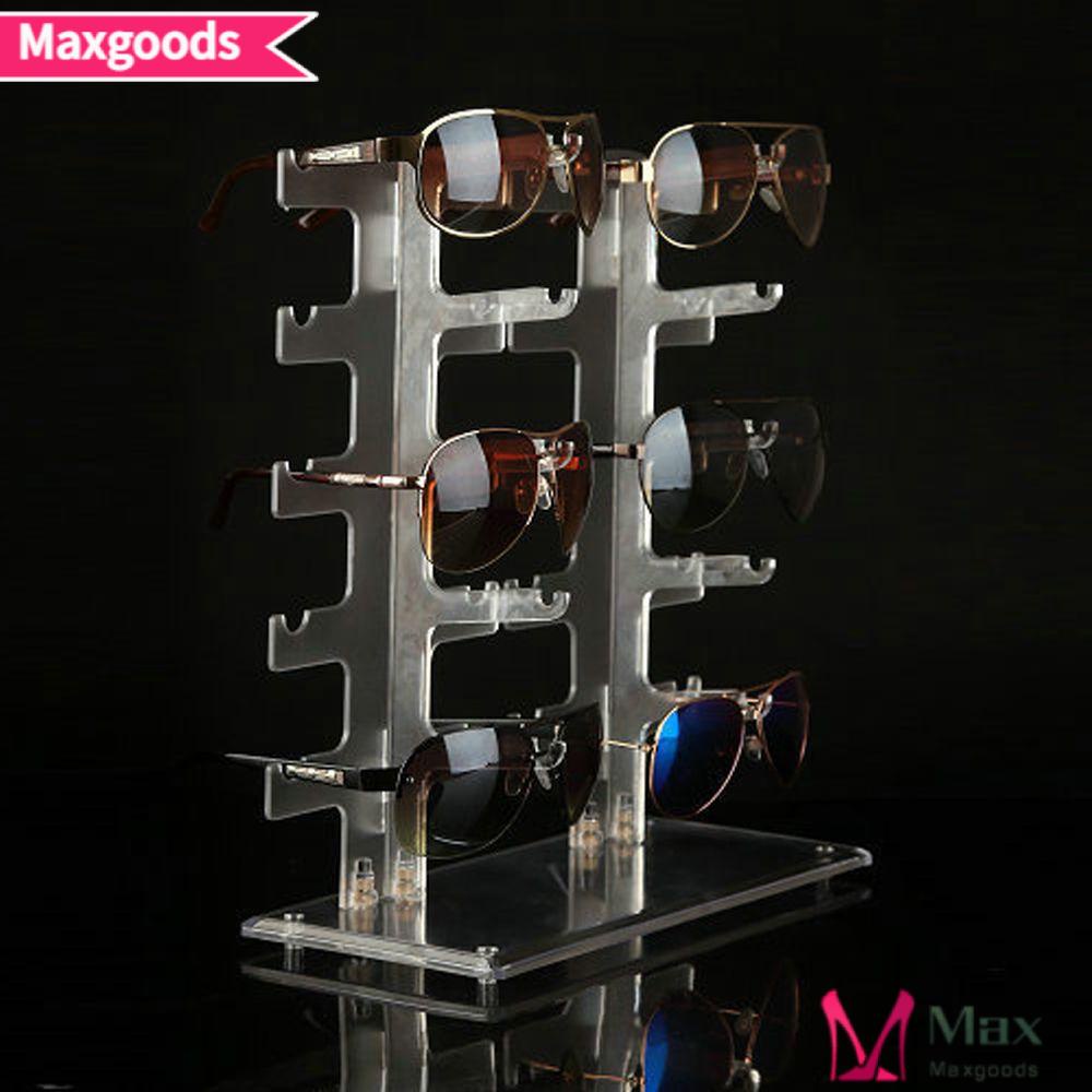 Giá Đỡ Trưng Bày Mắt Kính Bằng Nhựa Trong Suốt 10 Cặp