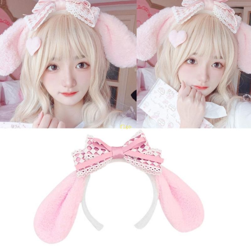 Băng Đô Cài Tóc Hình Tai Thỏ Melody Dễ Thương