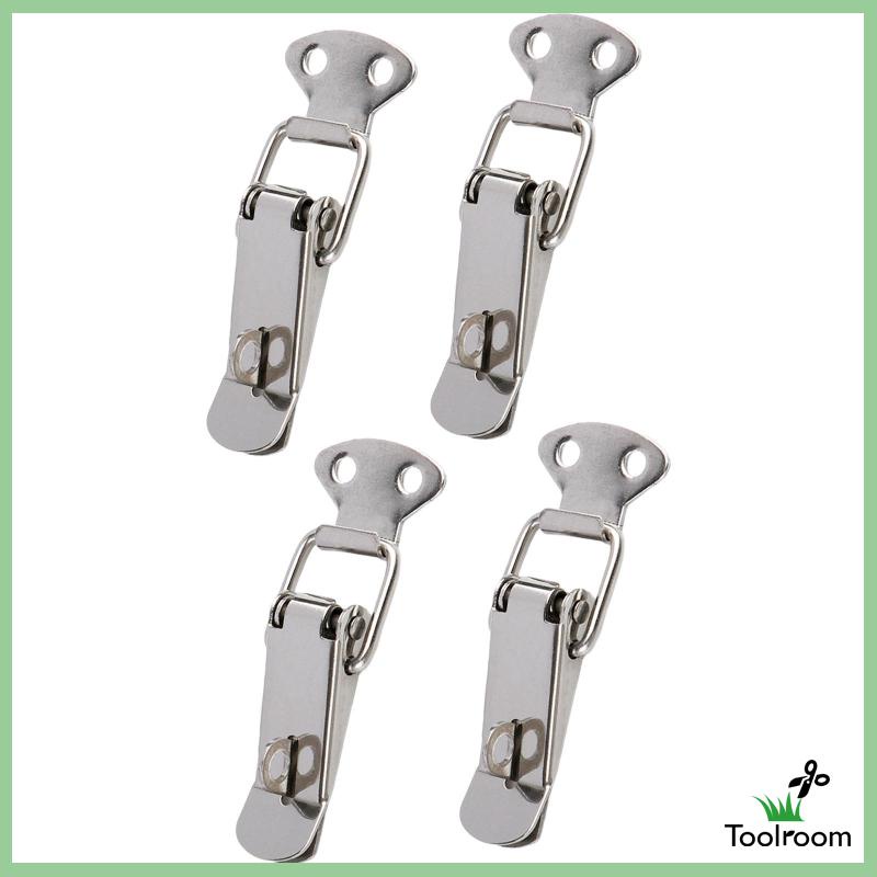 Set 4 Chốt Lò Xo Mini Bằng Thép Không Gỉ Chuyên Dụng Cho Hộp Nội Thất Trong Nhà