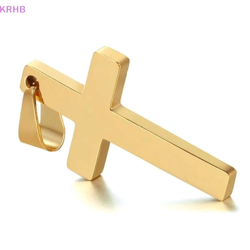 Vòng cổ Bằng Thép Không Gỉ Mặt Thánh Giá Phong Cách Vintage Dành Cho Nam Mới