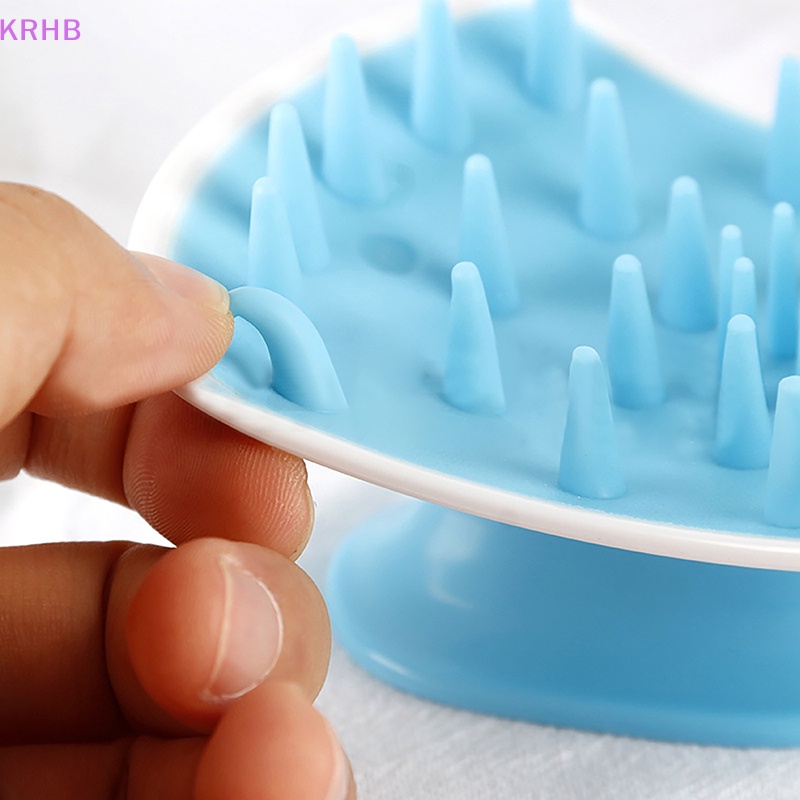 Lược Silicone Dùng Chải Tóc Mát Xa Da Đầu Tiện Dụng Mới
