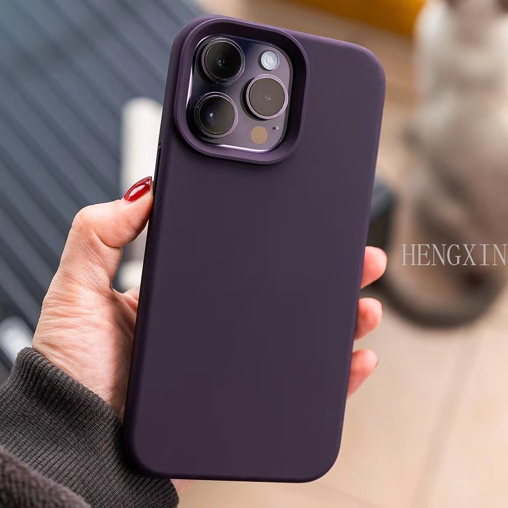 Liquid silicone with logo suitable for 15 PROMAX phone case 14 professional deep purple 11 shockproof 12 soft case 13 PROMAX full protective case