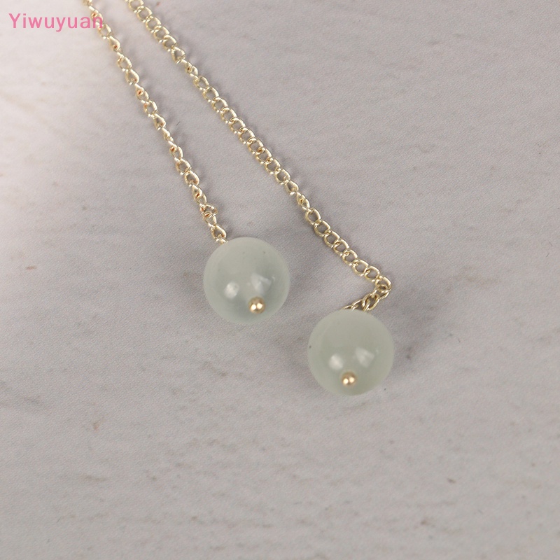 < Yiwuyuan > Kẹp Tóc Đuôi Ngựa Đính Pha Lê Và Tua Rua Thời Trang Mới Thanh Lịch Dành Cho Bạn Nữ