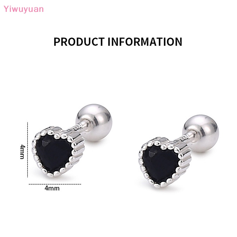 1 Đôi Bông Tai Bạc S999 Hình Trái Tim Xoắn Ốc Dành Cho Nữ