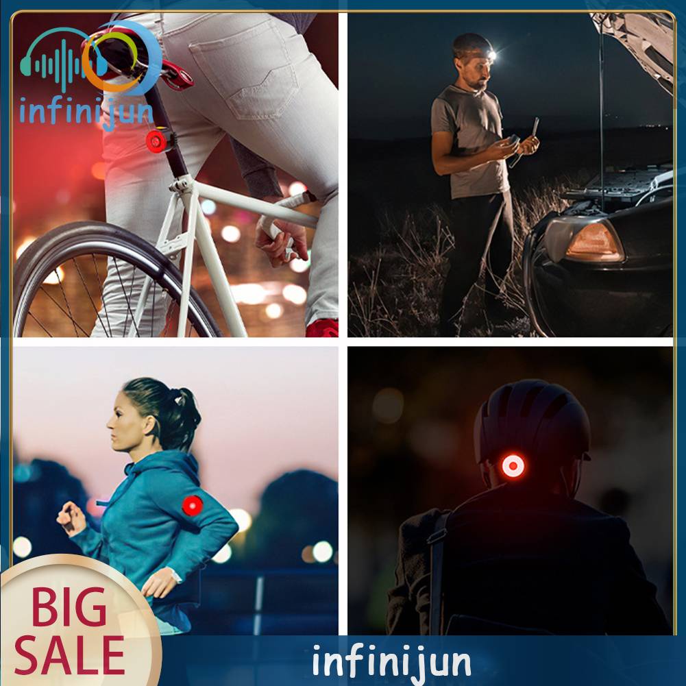 Đèn LED Chiếu Hậu Cho Xe Đạp 30LM 250mAh 7 Chế Độ Sáng, Chống Thấm Nước