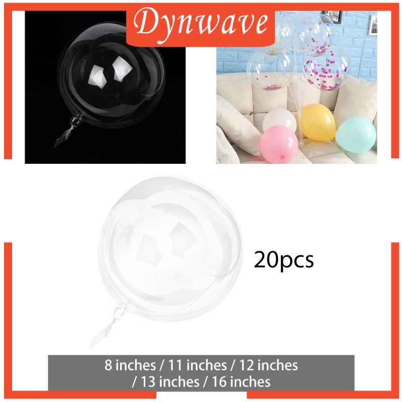 Set 20 Bong Bóng Trong Suốt Dùng Trang Trí Tiệc Cưới