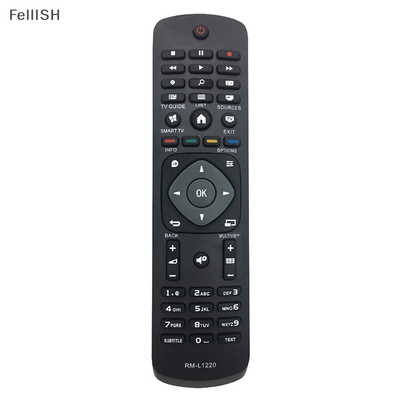 Điều Khiển Từ Xa RM-L1220 Màu Đen Bằng ABS Chất Lượng Cao Thay Thế Cho TV Philips ABS 439br