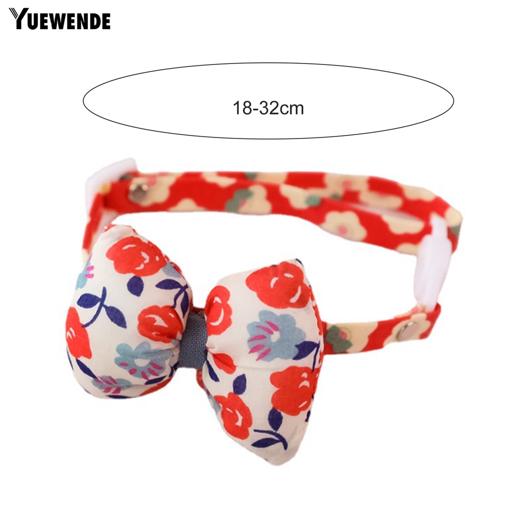 Nơ Đeo Cổ Thoáng Khí Họa Tiết Hoa Dễ Thương Cho Thú Cưng