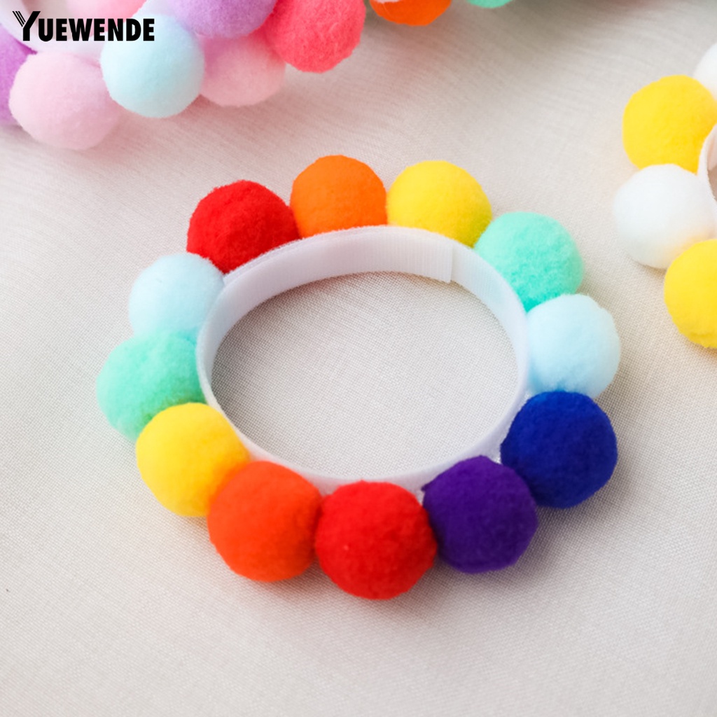Vòng Cổ Thoáng Khí Gắn Quả Bông Nhỏ Dễ Thương Cho Thú Cưng