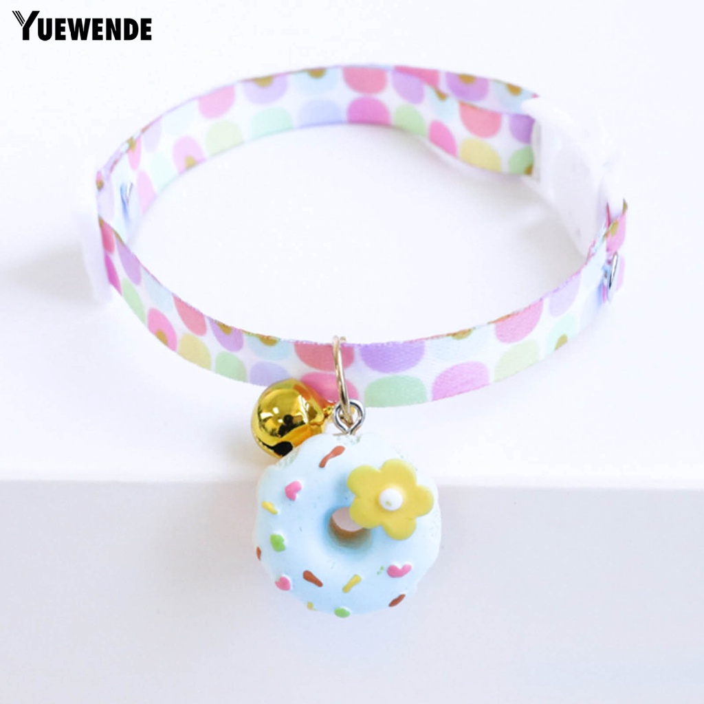 Vòng Cổ Hình Bánh Donut Có Thể Điều Chỉnh Cho Thú Cưng