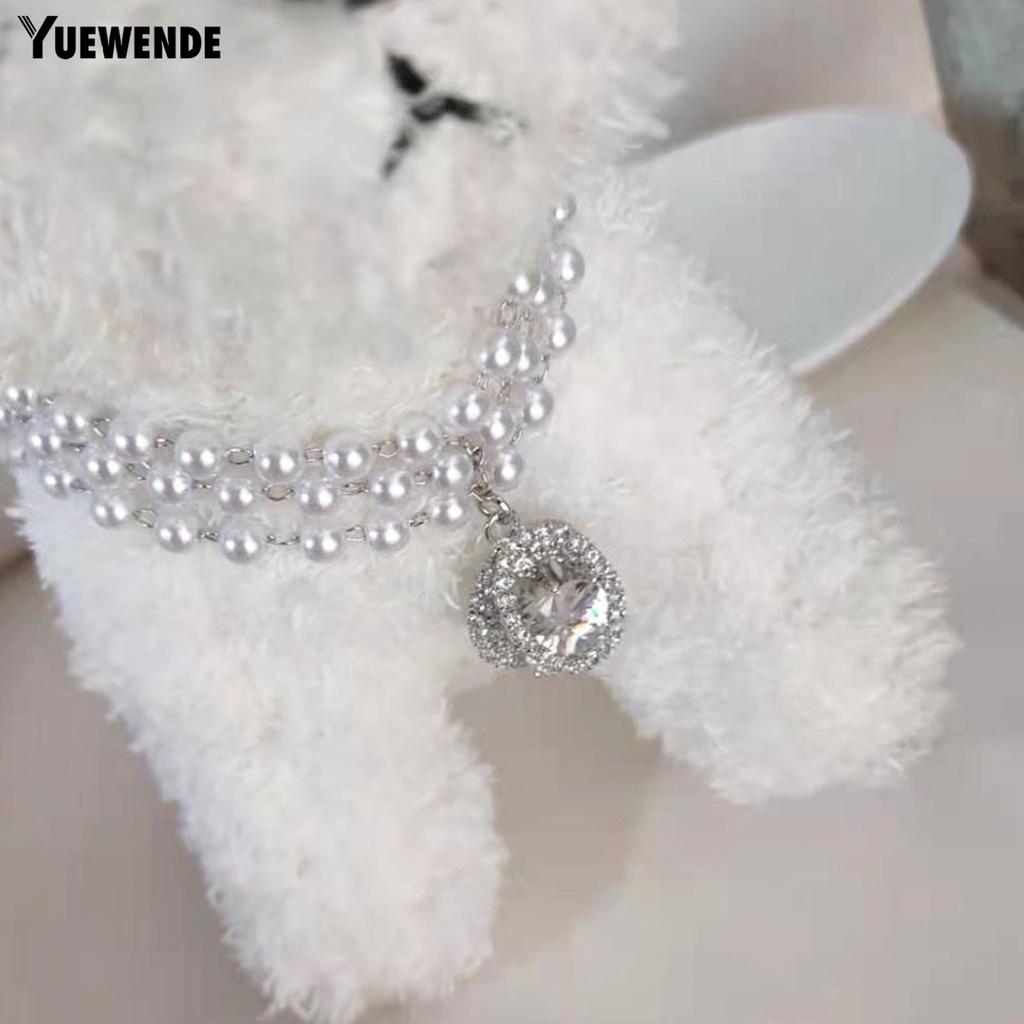 Vòng Cổ YQ.E Bắt Mắt Bằng Đồng Lấp Lánh Tinh Tế Có Thể Điều Chỉnh Kèm Mặt Dây Chuyền Cho Thú Cưng