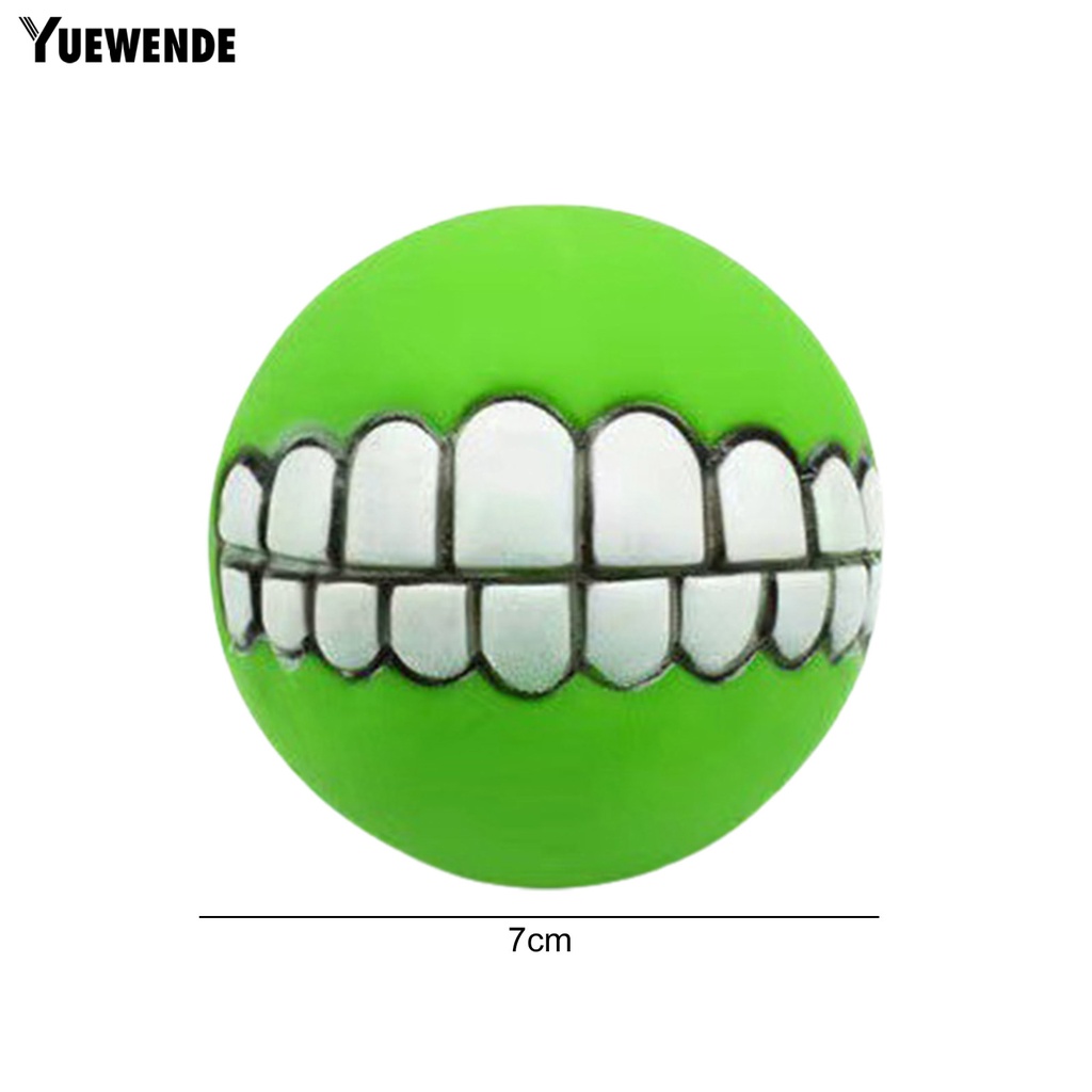 Đồ Chơi Bóng Nhai YQ.E Tích Hợp Còi Chống Cắn Làm Sạch Răng Cho Thú Cưng