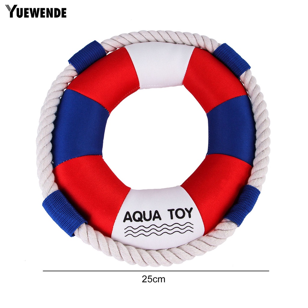 Yq.e Đồ Chơi Vòng Bơi Cotton Chống Cắn Làm Sạch Răng Cỡ Vừa Và Lớn Có Âm Thanh Dành Cho Cún Cưng