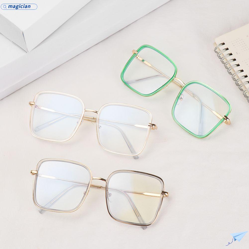 Kính Mát Gọng Kim Loại Chống Tia UV Chống Ánh Sáng Xanh Thời Trang Cho Nữ