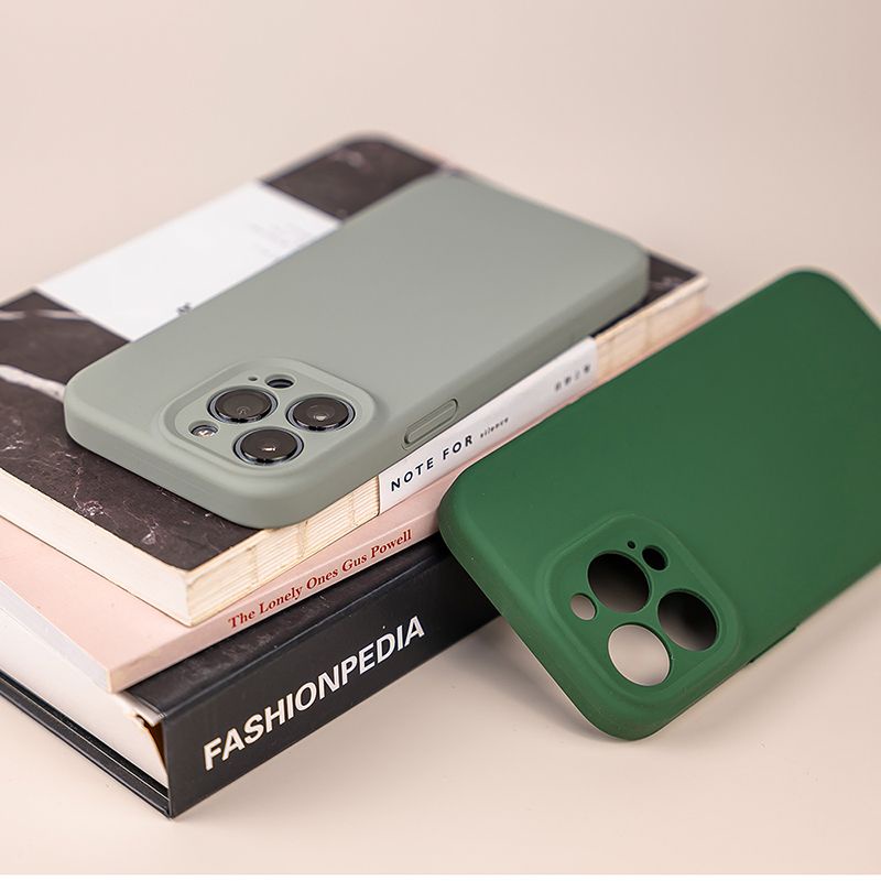 Ốp Điện Thoại Silicon Dẻo Màu Trà Sữa Dễ Thương Chống Rơi Cho Iphone14plus Iphone13 / Iphone12promax / 11