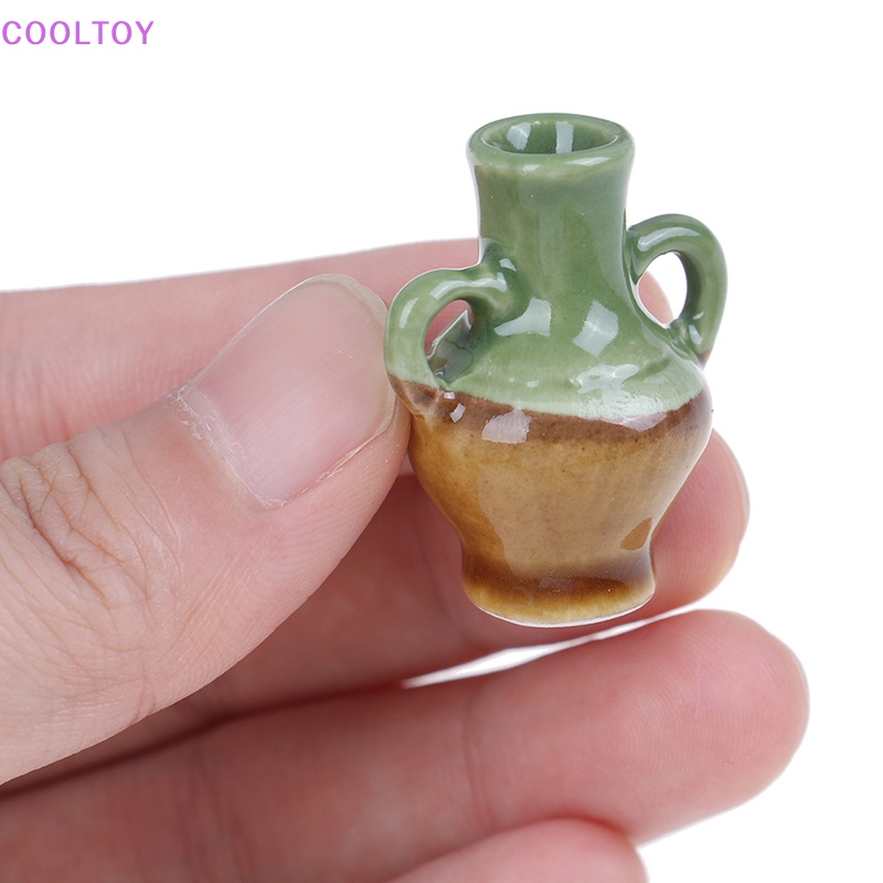 Set 2 Lọ Hoa Gốm Mini 1: 12 Trang Trí Nhà Búp Bê