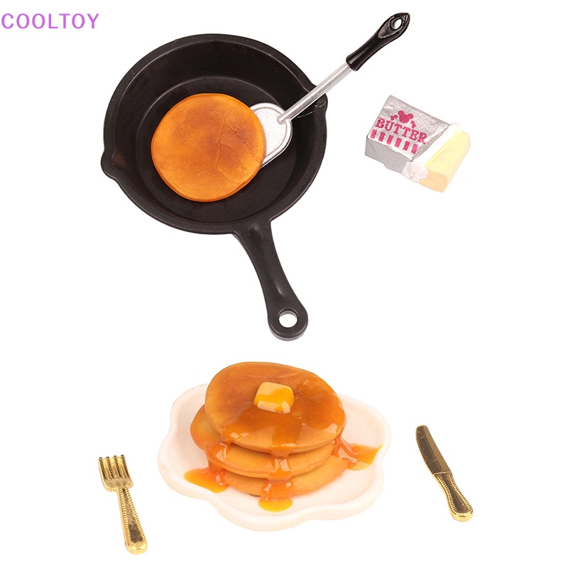 1 Bộ Mô Hình Chảo Sắt 1: 12 Dùng Trang Trí Nhà Búp Bê