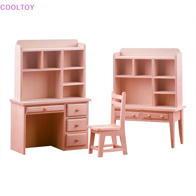 1 Bộ Kệ Đựng Đồ Dùng Để Bàn Trang Trí Nhà Búp Bê Tỉ Lệ 1: 12