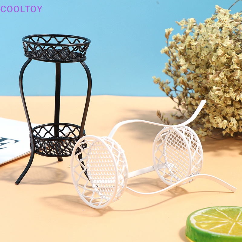 Giá Đỡ Chậu Hoa Bằng Sắt Mini Tỷ Lệ 1: 12 Độc Đáo Trang Trí Nhà Búp Bê