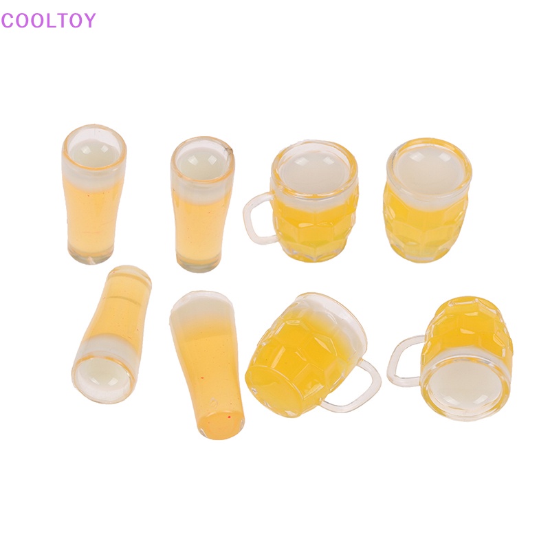 Set 4 Ly Bia Bằng Nhựa Resin Tỷ Lệ 1: 12 Dùng Trang Trí Nhà Búp Bê