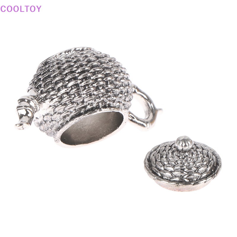 Set 6 Ấm Trà Mini Kèm Nắp Đậy Và 5 Tách Uống Nước Trang Trí Nhà Búp Bê