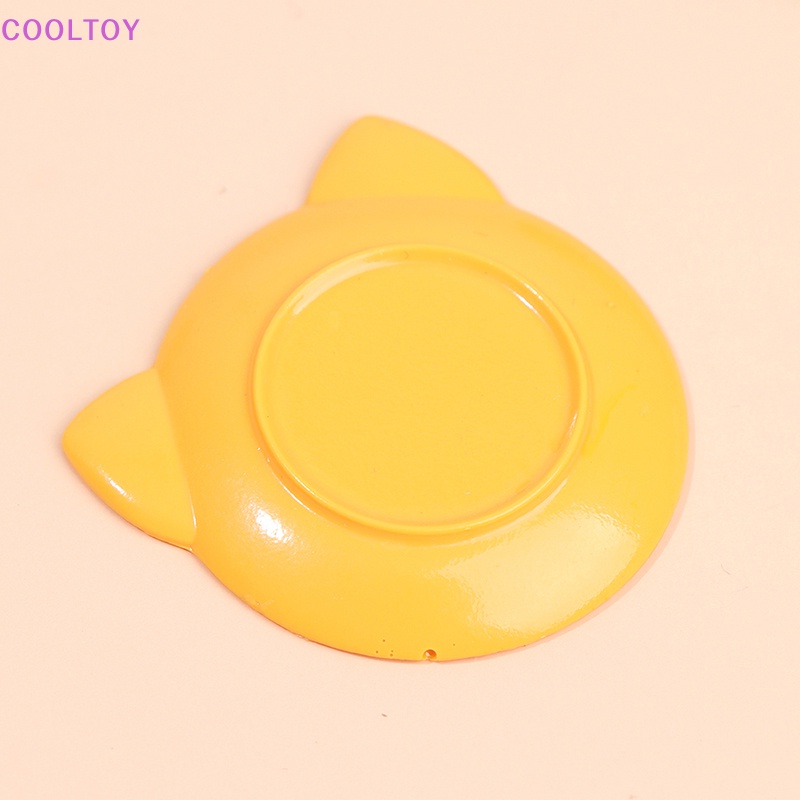 1 Đĩa Đựng Thức Ăn Mini Hình Mèo Dễ Thương Tỉ Lệ 1: 12