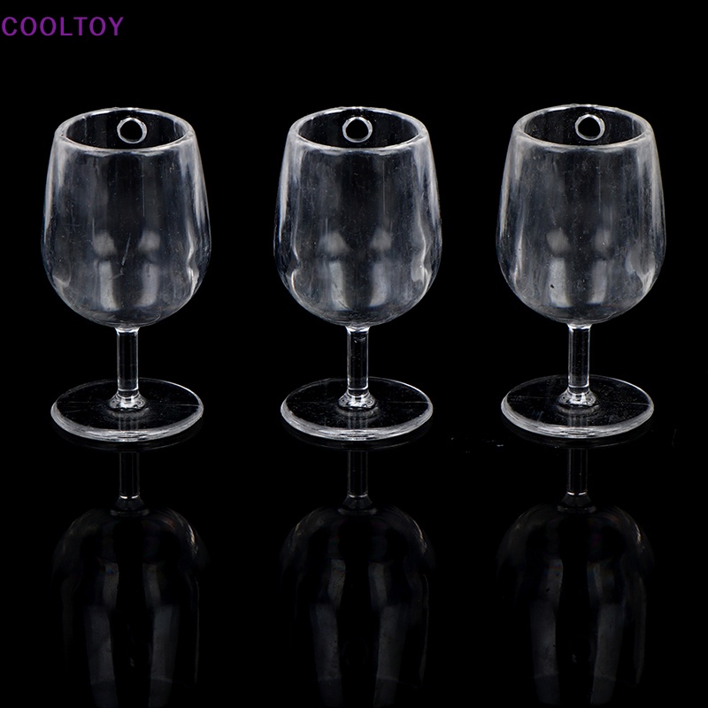 Set 10 Ly Rượu Mini Tỉ Lệ 1 / 6 1 / 12 Xinh Xắn Dùng Để Trang Trí Nhà Búp Bê