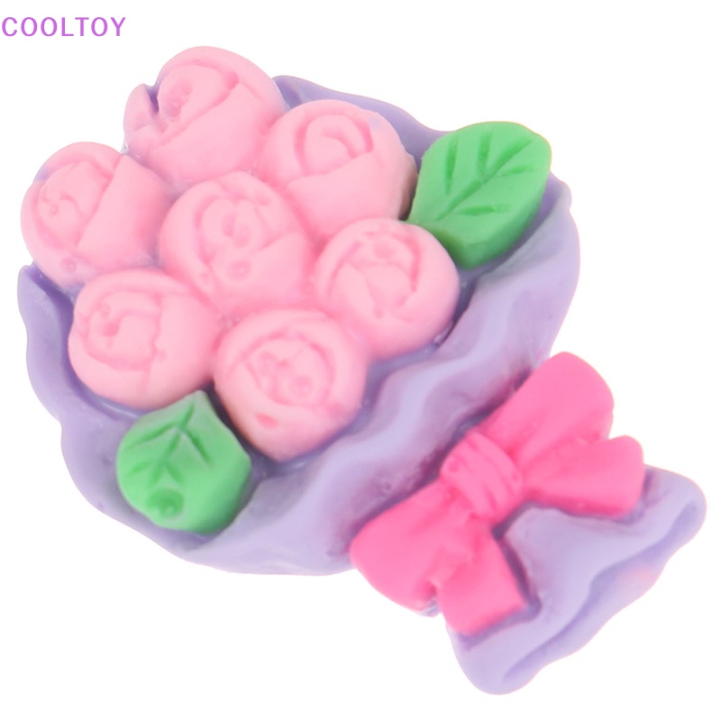 Bộ 10 Bông Hoa Nhựa Mini Dễ Thương Dùng Trang Trí Sổ Tay DIY