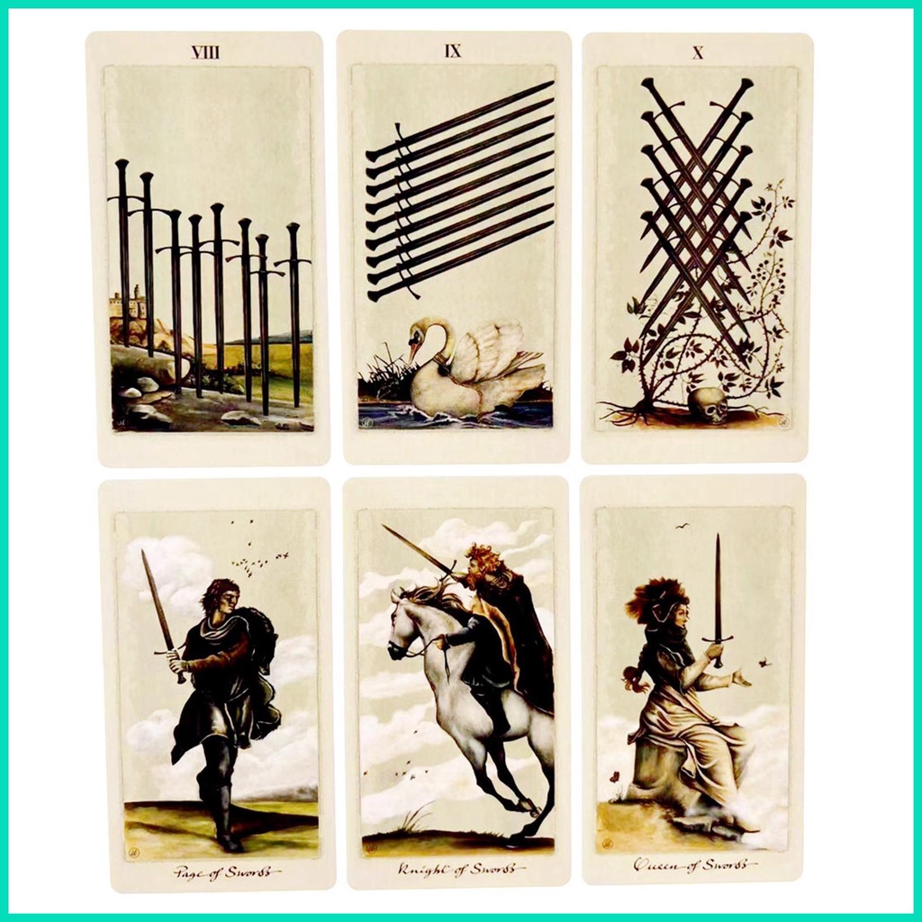 Bộ Bài Tarot 78 Lá Tiếng Anh Đầy Màu Sắc