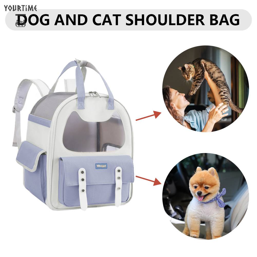 Ba Lô Đựng Thú Cưng Sức Chứa Lớn Thoáng Khí Tiện Dụng Cho Du Lịch