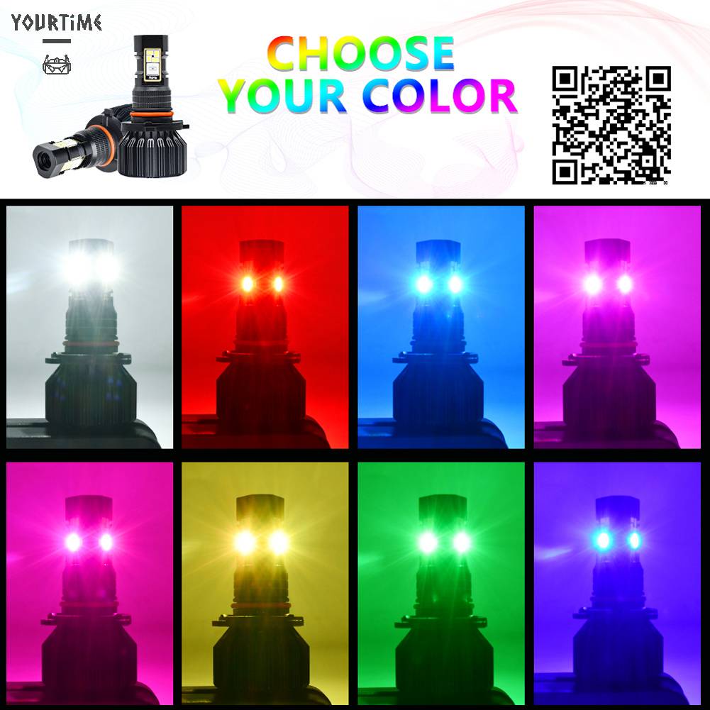 Đèn Pha Chống Nước IP68 Điều Khiển Bằng Ứng Dụng Sương Mù 15000LM Cho Xe