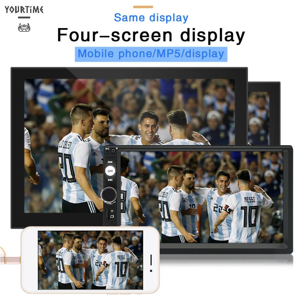 Máy Nghe Nhạc MP5 7in Tự Động Màn Hình LCD Đa Năng Cho Xe Hơi Xe Tải SUV