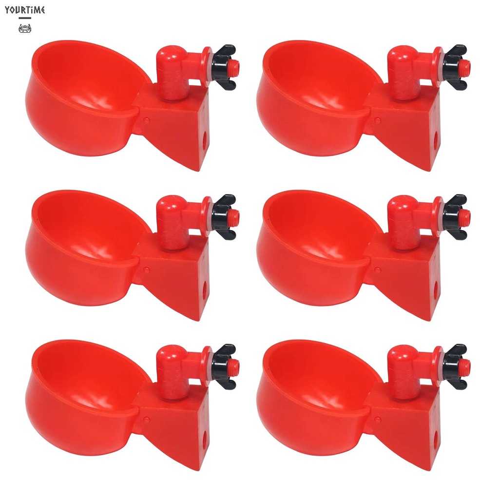 Set 6 Cốc Uống Nước Tự Động Cho Gia Cầm