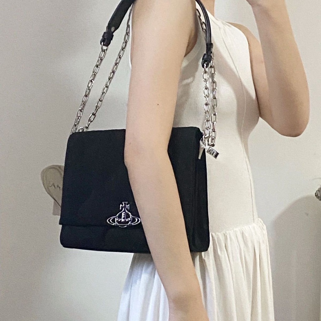 Túi đeo vai vivienne westwood Crossbody Túi Vải Oxford Túi Điện Thoại Trường Hợp Thiết Kế Vuông Nhỏ túi Xách