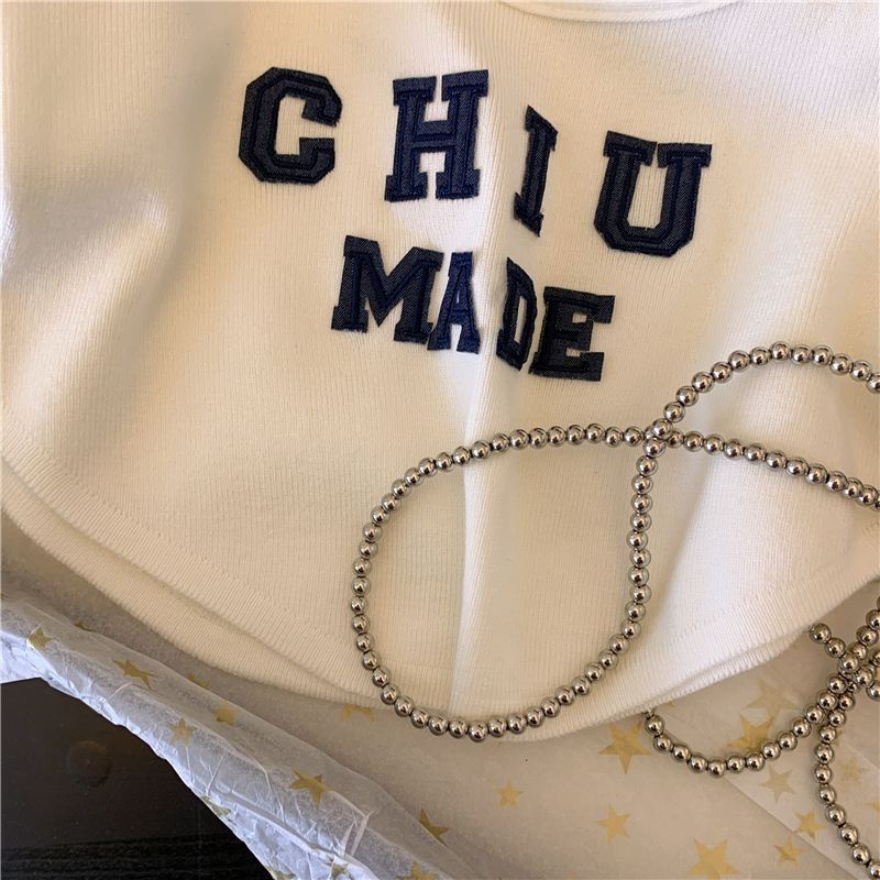 Áo Croptop Sát Nách In Chữ Phong Cách Hàn Quốc Thời Trang Mùa Hè Cho Bé Gái