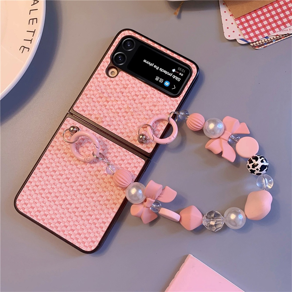 Ốp Điện Thoại Họa Tiết Thắt Nơ 3D Dễ Thương Cho Galaxy Z Flip4 5G Flip4 Z Flip3 Zflip3 Zflip4 Flip3