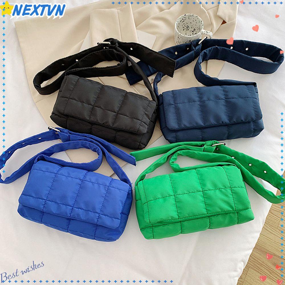 Túi Xách Đeo Vai Cỡ Lớn Họa Tiết Sọc Caro Thời Trang Cho Nữ