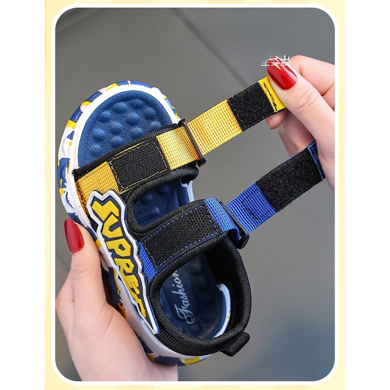 Xăng đan Thể Thao Đế Mềm Chống Trượt Thoải Mái Thời Trang 2023 Cho Bé Trai 2-9 Tuổi