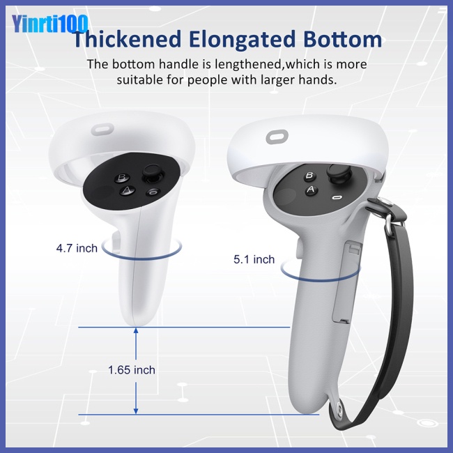 Vỏ Silicon Bảo Vệ Tay Cầm Điều Khiển Mở Rộng Cho Oculus