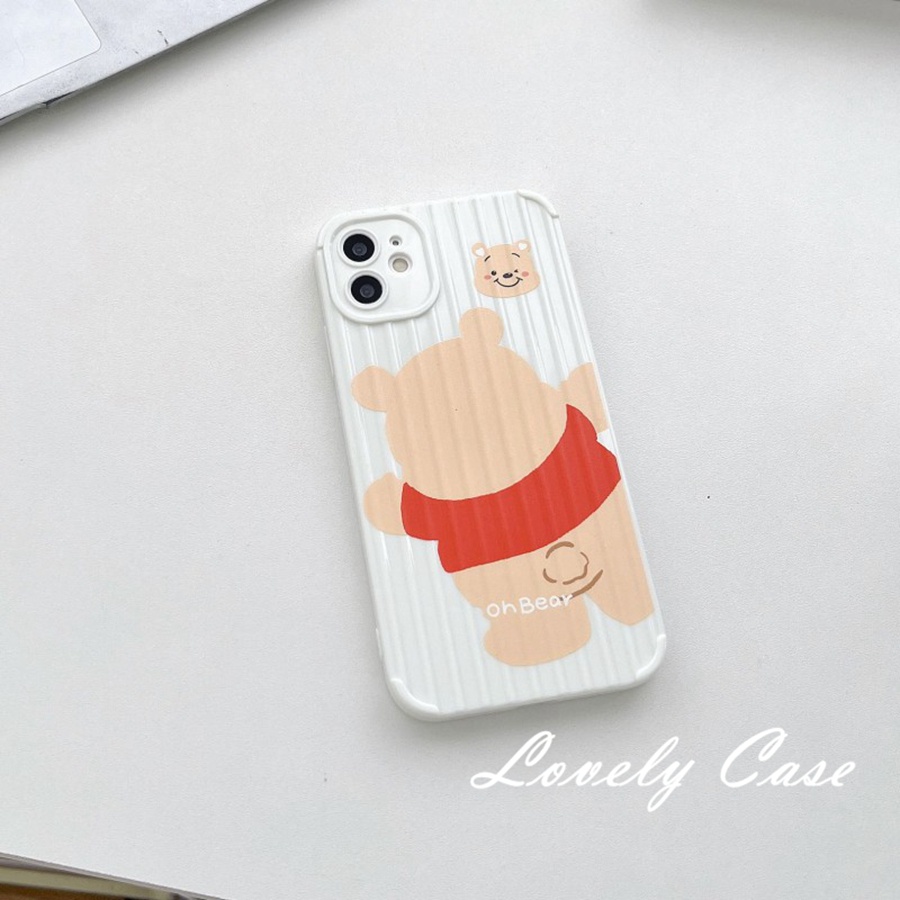 Ốp Điện Thoại Hình Gấu Nhỏ Dễ Thương Cho IPhone 14 13 12 11 Pro Max X XR Xs Max 8 7 6 6s Plus SE 2020