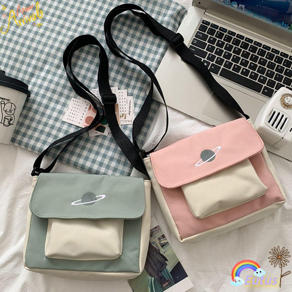 Túi Đeo Vai Vải Canvas Thời Trang Cá Tính Trẻ Trung