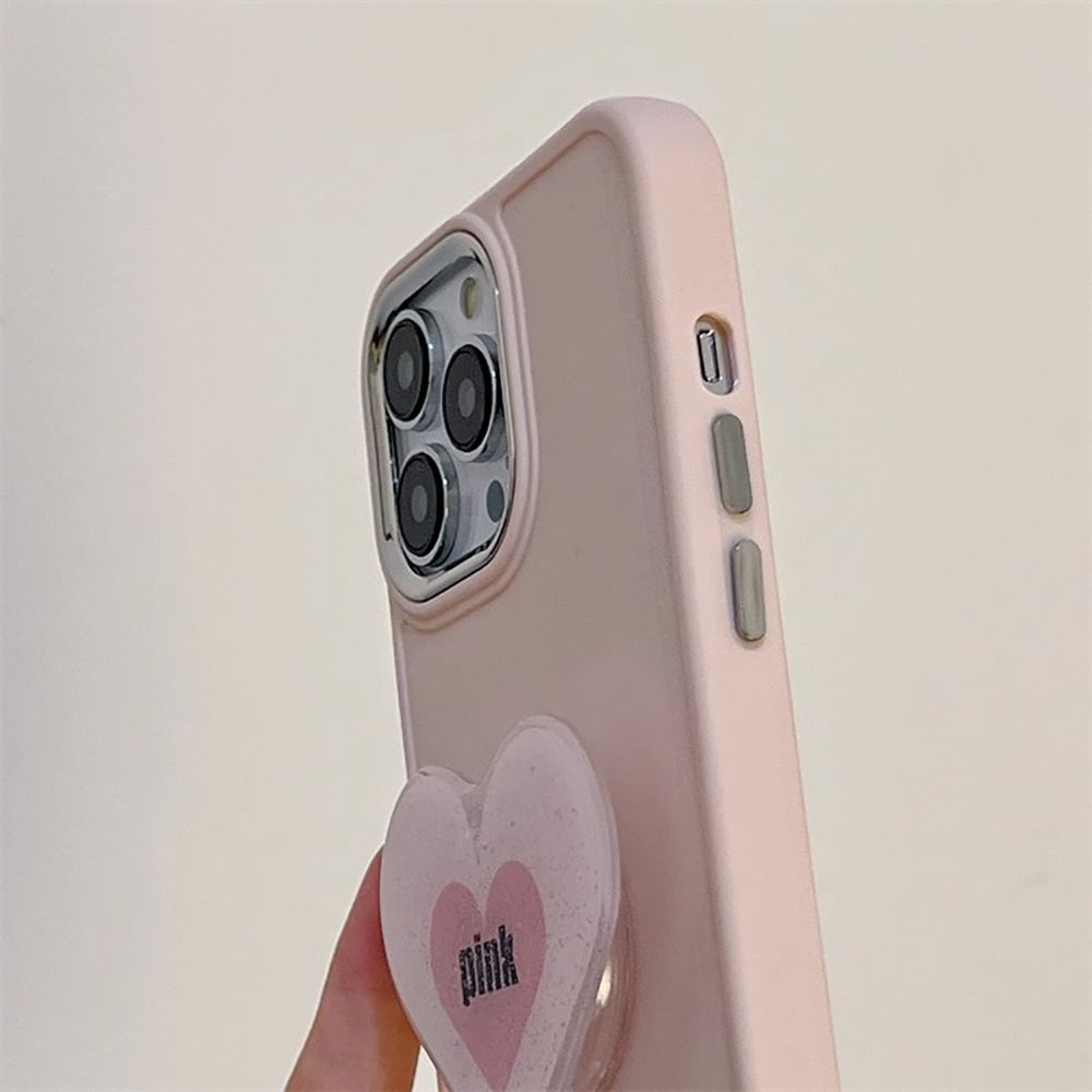 Ốp Điện Thoại TPU Mềm Chống Sốc Mạ Điện Màu Trơn Có Giá Đỡ Bảo Vệ Ống Kính Máy Ảnh Cho IPhone 11 14 13 12 Pro Max