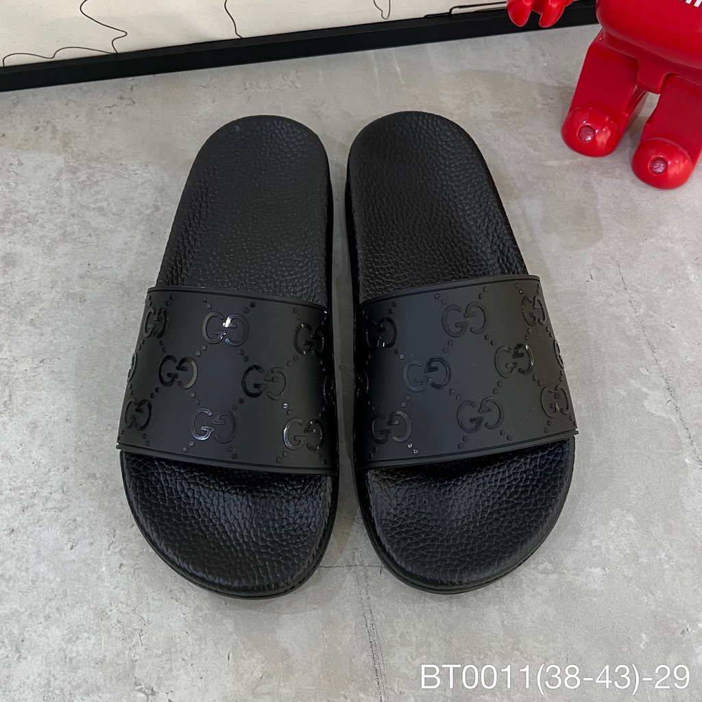 BT0011 Dép Lê Nam AKEY SHOP đế cao su mềm màu đen, Dép Quai Ngang GC đen cao cấp size 38-43