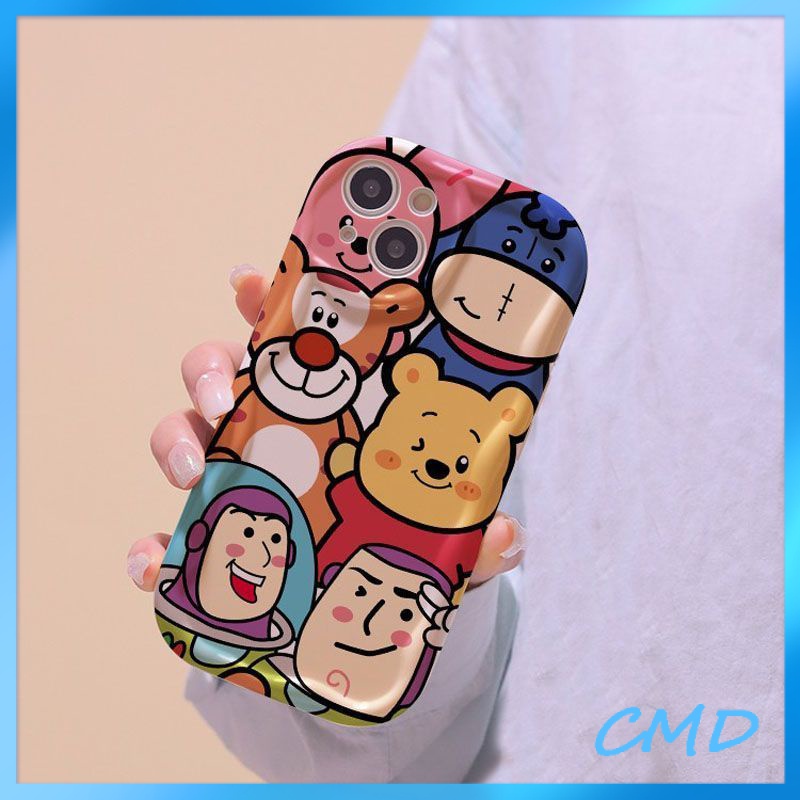 Ốp lưng iphone Điện Thoại Phim hoạt hình Pooh Bear Toy Story 3D Wave Edge chống rung bảo vệ máy ảnh TPU Cho Iphone 6 / 6S / 6splus / se / 7 / 7plus / 8 / 8plus / X / xs / xsmax / 11 / 12 / 13 / 14 / Plus / Pro / Pro Max-225